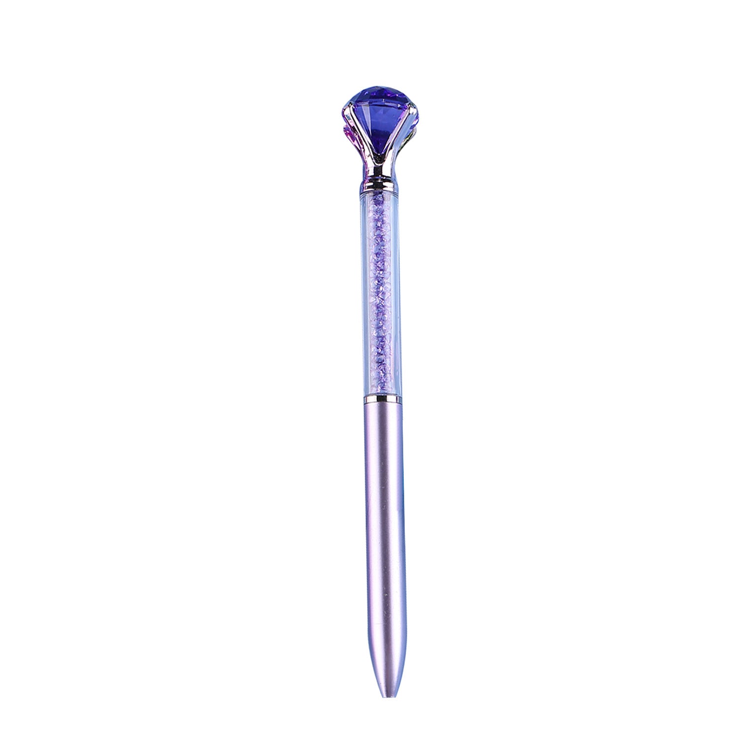 Wholesale Imitation Metal Rod Large Diamond Colored Crystal Quicksand Broken Diamond Plastic Ballpoint Pen